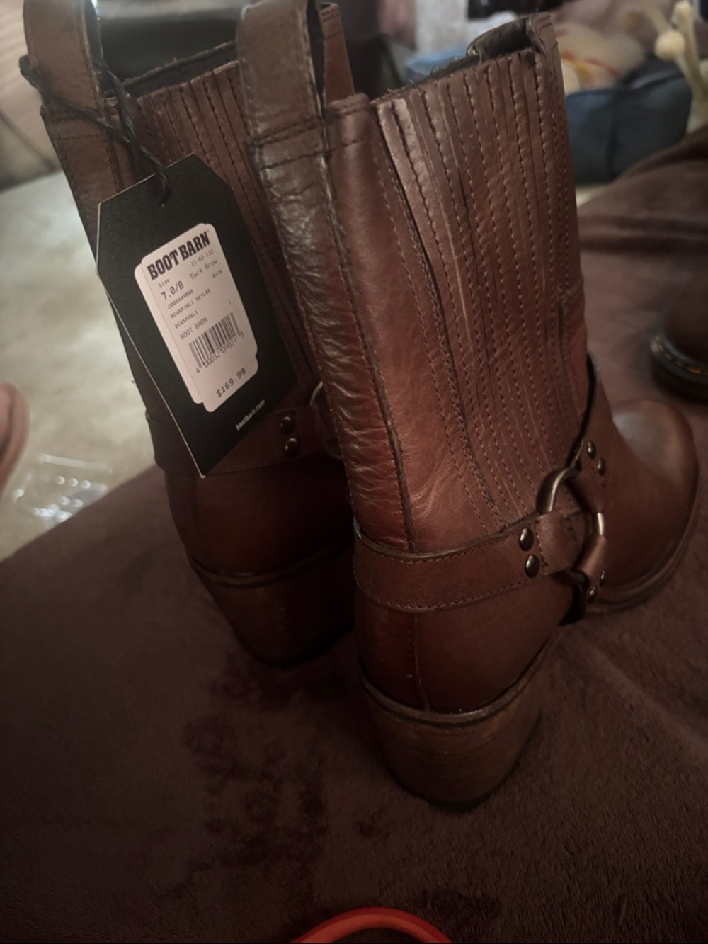 Boot Barn Women’s Brown Leather Ankle Booties